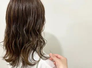 ロング カラー あべ ゆうかのヘアスタイル