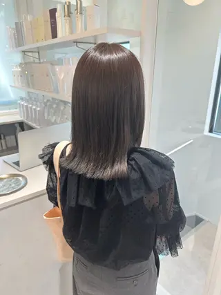 ミディアム カラー パーマ お洒落パーマ/ 艶カラー/michiのヘアスタイル