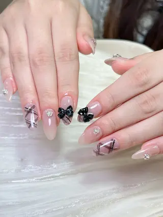ネイル candy nail 韓国風ワンホンネイルのネイルデザイン