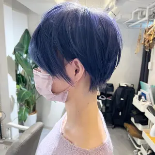 ショート カラー 髪質改善 Noe心斎橋店のヘアスタイル