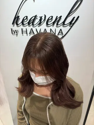 セミロング 渋谷/切りっぱなし レイヤー/ブリーチのヘアスタイル