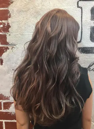 ロング カラー 🤍髪質改善➕透明感 カラー🤍川上葵のヘアスタイル