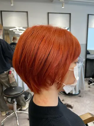 ショート カラー 色気レイヤー& ショートはお任せ🌟のヘアスタイル