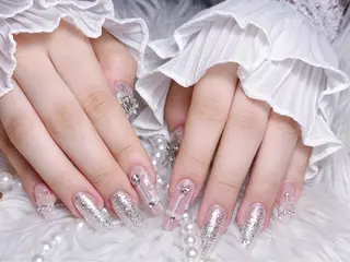 ネイル ☁️Minmin Tsuki💙🩵のネイルデザイン