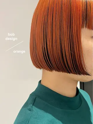 ミディアム カラー RINA🧤 デザインとボブのヘアスタイル