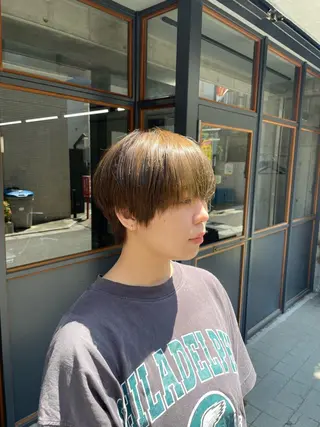 ショート カラー ボブ/透明感カラー EMIRIのヘアスタイル