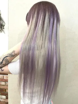 セミロング カラー パーマ ヘアアレンジ メンズ 🦋高瀬寛菜🦋 韓国/ブリーチのヘアスタイル