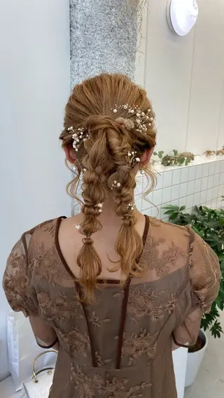 ロング NIKO/名古屋/ 伏見/花屋併設のヘアスタイル