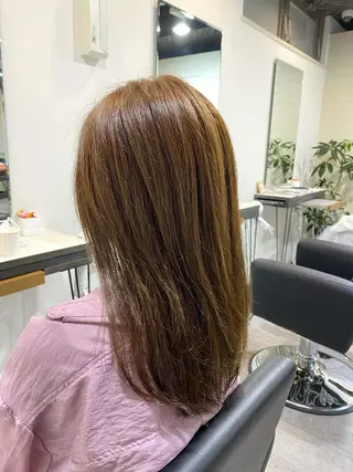 セミロング カラー unpeu hair  二条所属・先着1名様限定 カット無料のヘアスタイル