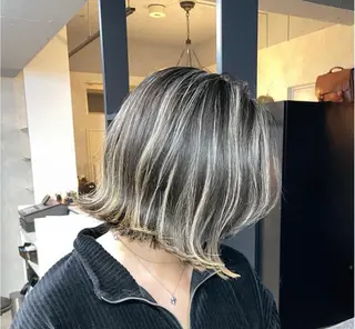 ショート カラー 新宿/韓国風レイヤー 髪質改善/ジャッキーのヘアスタイル