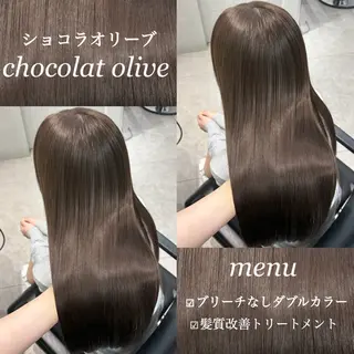 セミロング emi 韓国ワンホンヘアのヘアスタイル