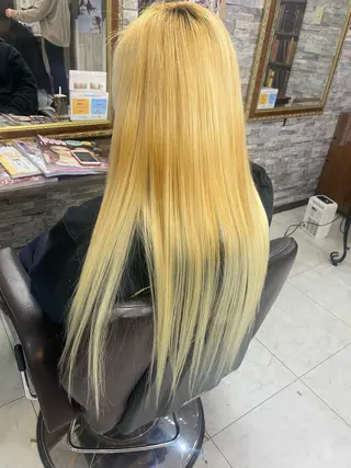 ミディアム 土屋朱理/ ハイトーンカラーのヘアスタイル