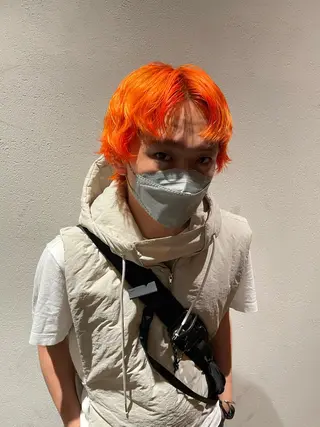 ショート Null 表参道所属・岩下昂世/ ハイトーン/デザインのヘアスタイル