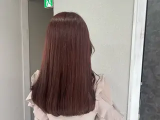 セミロング カラー 💗モテガーリー💗 rumi♡のヘアスタイル