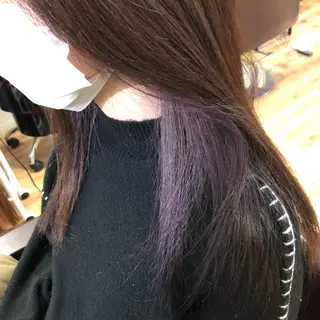 ロング カラー 垢抜けハイトーン×ブ ロウリストAZUKIのヘアスタイル