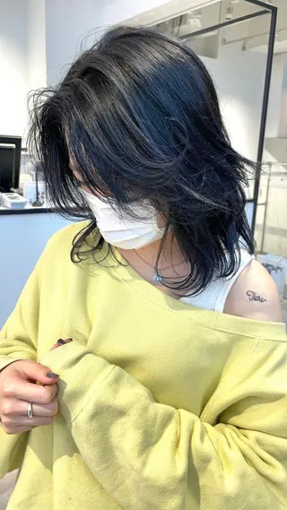 ミディアム カラー 🇰🇷カルマパーマ kaito🇰🇷のヘアスタイル