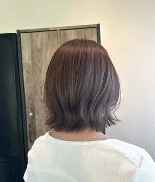 ミディアム カラー ✨髪質改善/ブリーチ /ショート高山のヘアスタイル