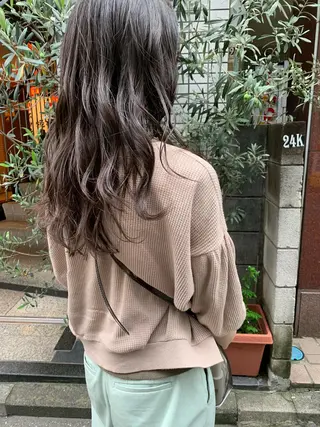 ロング カラー ヘアアレンジ 🫧透明感カラー/ ボブ/小笠原🪽のヘアスタイル