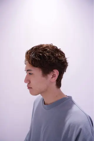 パーマ メンズ モデルさん募集‼️ スズキショウタのヘアスタイル