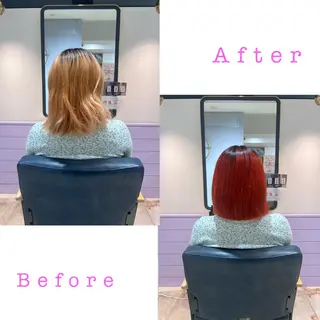 ミディアム カラー 髪質改善✨石塚 真梨奈のヘアスタイル