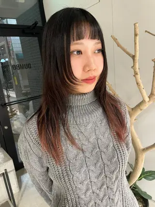 ロング ユウナ🎀レイヤー/ 暖色カラーのヘアスタイル