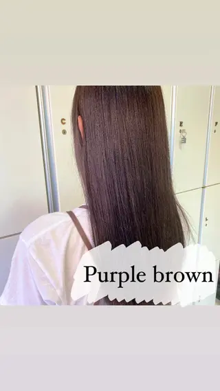 ロング カラー ミルクティーベージュ 暖色カラー/池田麻帆のヘアスタイル