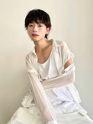 パーマ ショート メンズ お呼ばれヘア/セット /ヘアアレンジ/れいのヘアスタイル