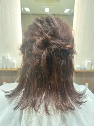 ミディアム シェアハピ 雪本☃️のヘアスタイル