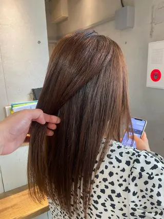 セミロング 西山 恵太郎のヘアスタイル