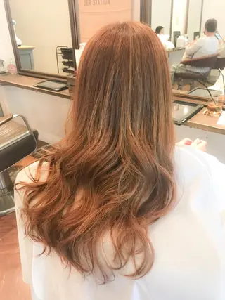 ロング カラー 小森谷 亮太のヘアスタイル