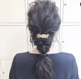 ヘアアレンジ 🦋ミルクティーベー ジュ🦋mayukiのヘアスタイル