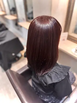 ミディアム ルティア新宿縮毛 🐚山入端巧のヘアスタイル