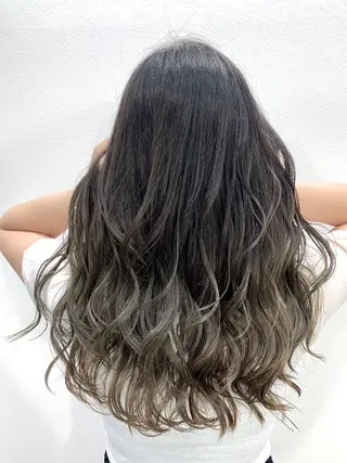 ロング カラー 酸性ストレート/ブリ ーチなし/中村 匠のヘアスタイル