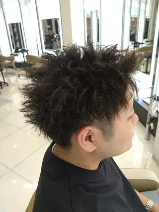 パーマ メンズ 柏葉 和也のヘアスタイル