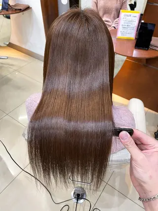 ロング カラー 縮毛矯正/髪質改善 /韓国風　山川春輝のヘアスタイル