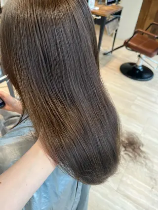 ミディアム カラー 佐藤 悠衣/透明感 カラー/似合わせ前髪のヘアスタイル