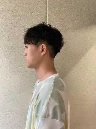 ショート パーマ メンズ ボブ/レイヤー/ メンズ/池澤慎人のヘアスタイル