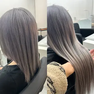 ロング カラー ヘアアレンジ alpha. カラーエクステ下妻のヘアスタイル