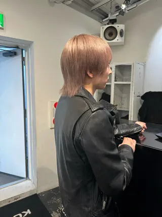 ショート カラー ヘアアレンジ メンズ 艶ハイトーン/ヘア アレンジAYAKAのヘアスタイル