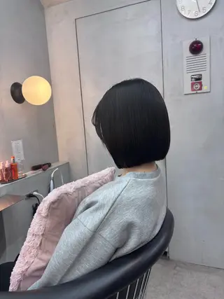 ショート ❤︎韓国レイヤー/透 明感カラー/目黒のヘアスタイル