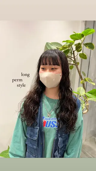 ロング パーマ/名古屋パーマ / コデラ ナナホのヘアスタイル