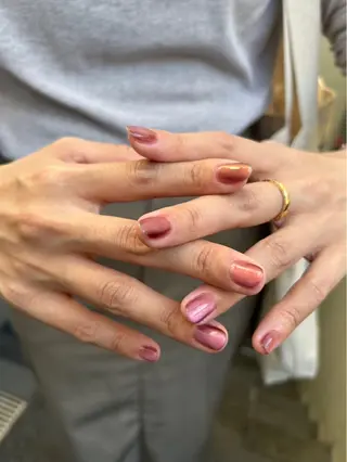 ネイル unwind ┊︎冬っぽネイル🧸のネイルデザイン