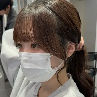 セミロング i.Shinsaibashi所属・小顔顔周りカット/ ヘアアレンジ/ほのかのヘアスタイル