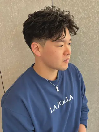 ショート カラー パーマ Niau太田店所属・藤田 輝一朗のヘアスタイル