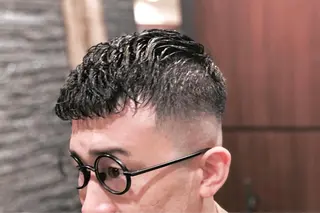 ショート パーマ メンズ HIROGINZA ヒロ銀座 青山所属・マツオ リュウホウ🐉のヘアスタイル