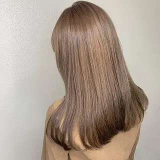 ロング カラー パーマ ヘアアレンジ メンズ キッズ ネイル マツエク・マツパ 女性専用サロン梅田 髪質改善カラーakiのヘアスタイル