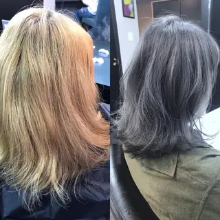 ミディアム カラー パーマ 立川、北口.ans 黒木 和大のヘアスタイル