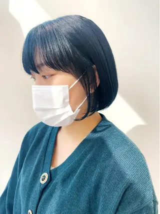 ショート カラー 韓国レイヤーカット/ ダブルカラーのヘアスタイル