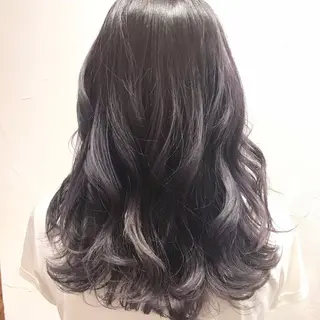 ロング カラー 藤井 貴美子のヘアスタイル