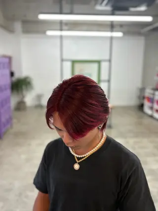 カラー メンズ miloc sayaのヘアスタイル